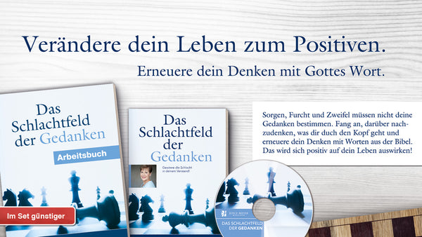 Das Schlachtfeld der Gedanken – Set 3: Buch, Arbeitsbuch und DVD